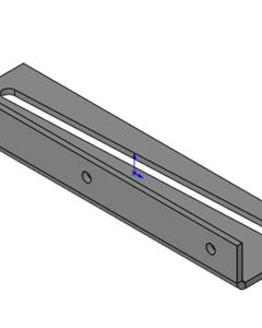 Handlebar bracket left f/TriSort output w/autom. lockingsyst